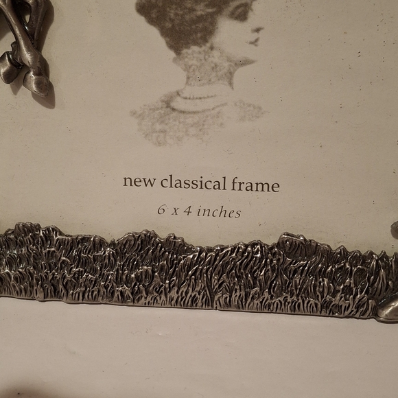 "Pewter" Metal 6 X 4 Picture Frame With Glass Horse Riding Western Cowboy Decor - Picture 7 of 10
